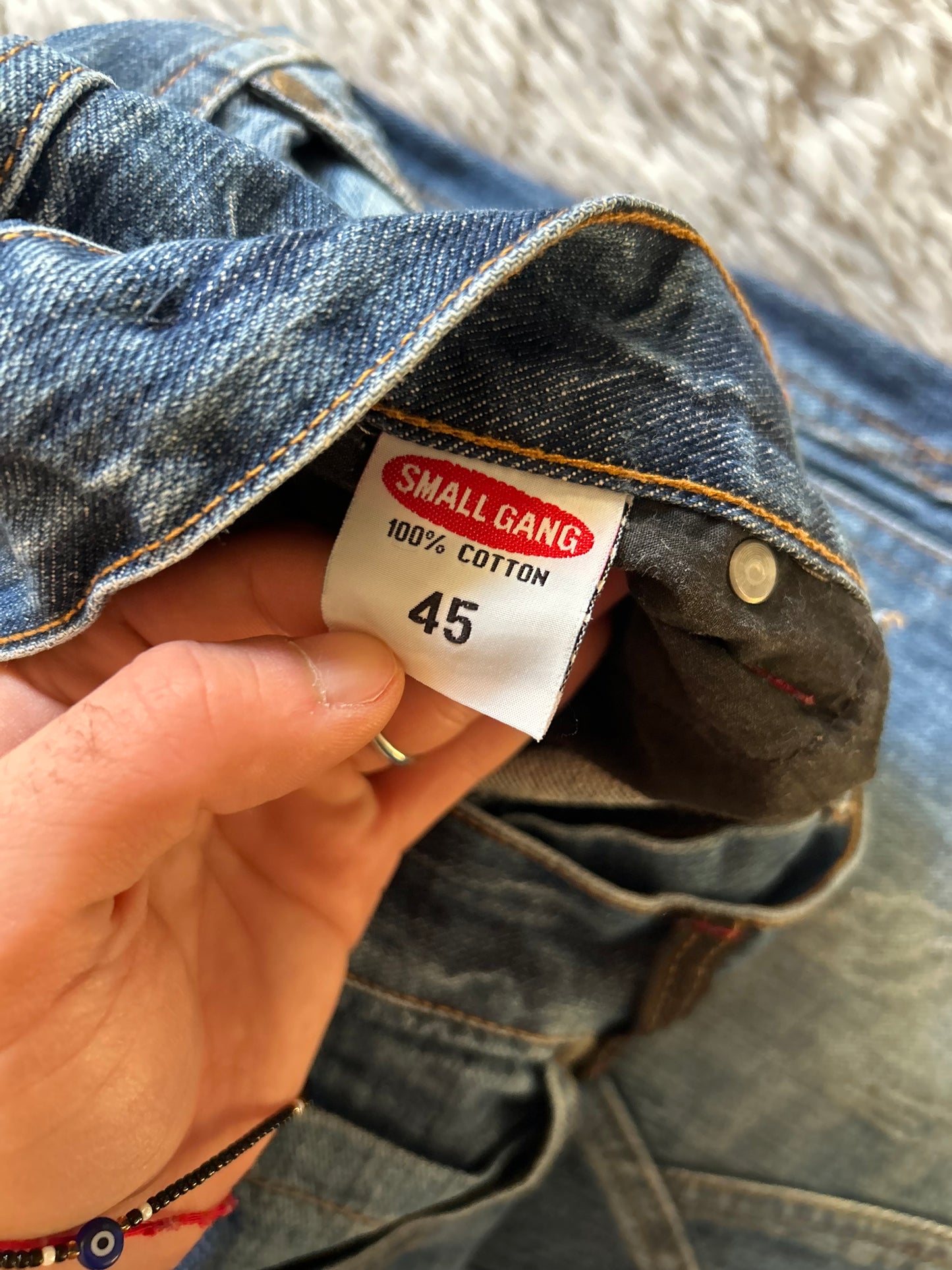 Jeans Small Gang uomo (IT 45) Y2K vintage cargo carpenter wide fit