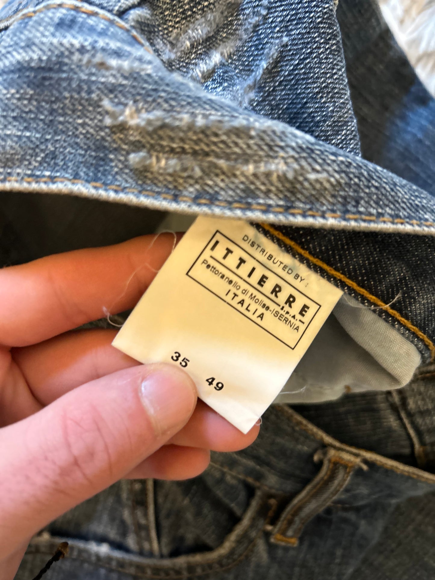 D&G Dolce & Gabbana jeans uomo W35 (IT 49) baggy fit dritto Y2K vintage ricamato Made in Italy