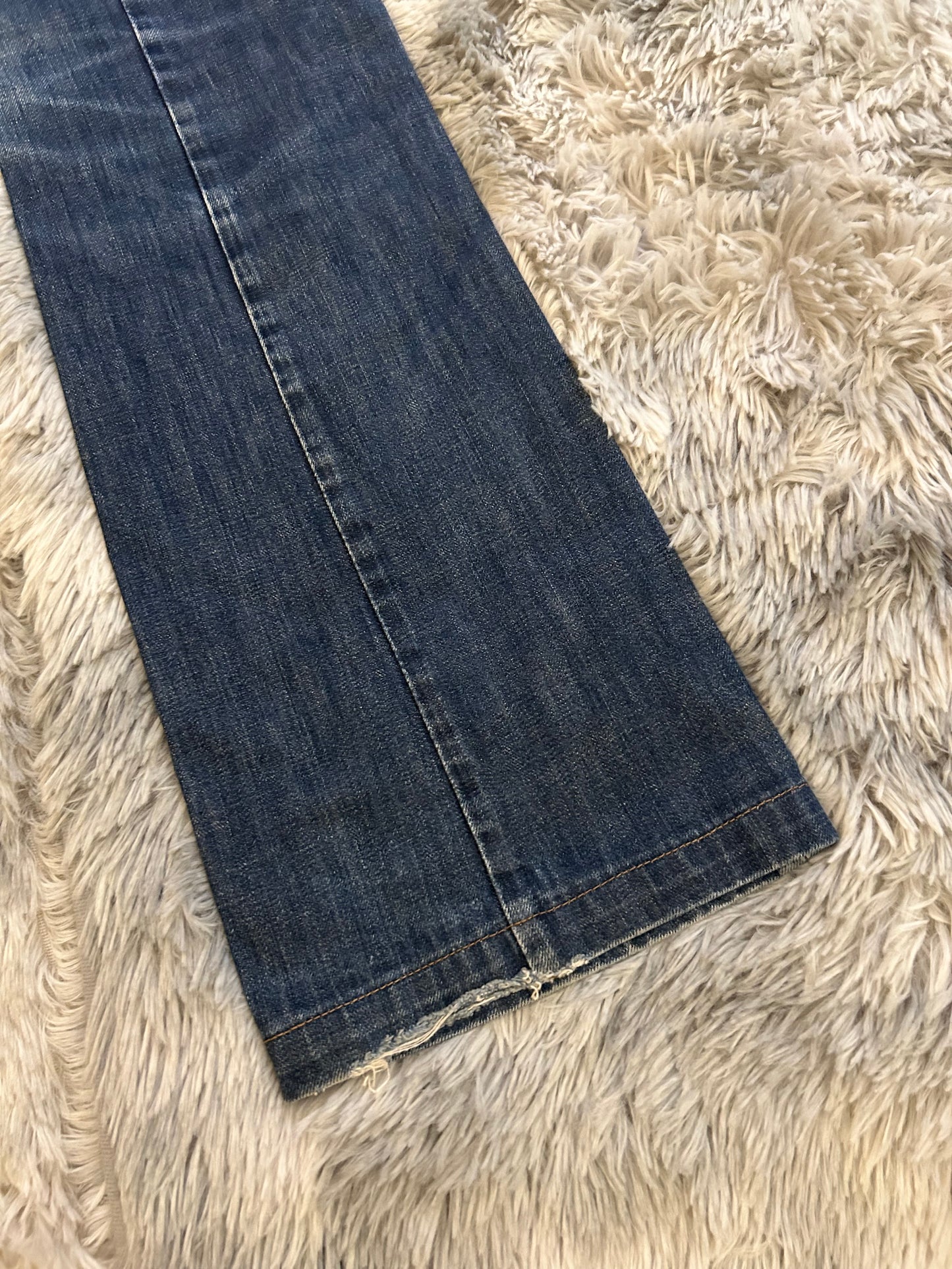 Sportmax Code donna IT 42 jeans bootcut vita bassa blu medio Y2K elegante
