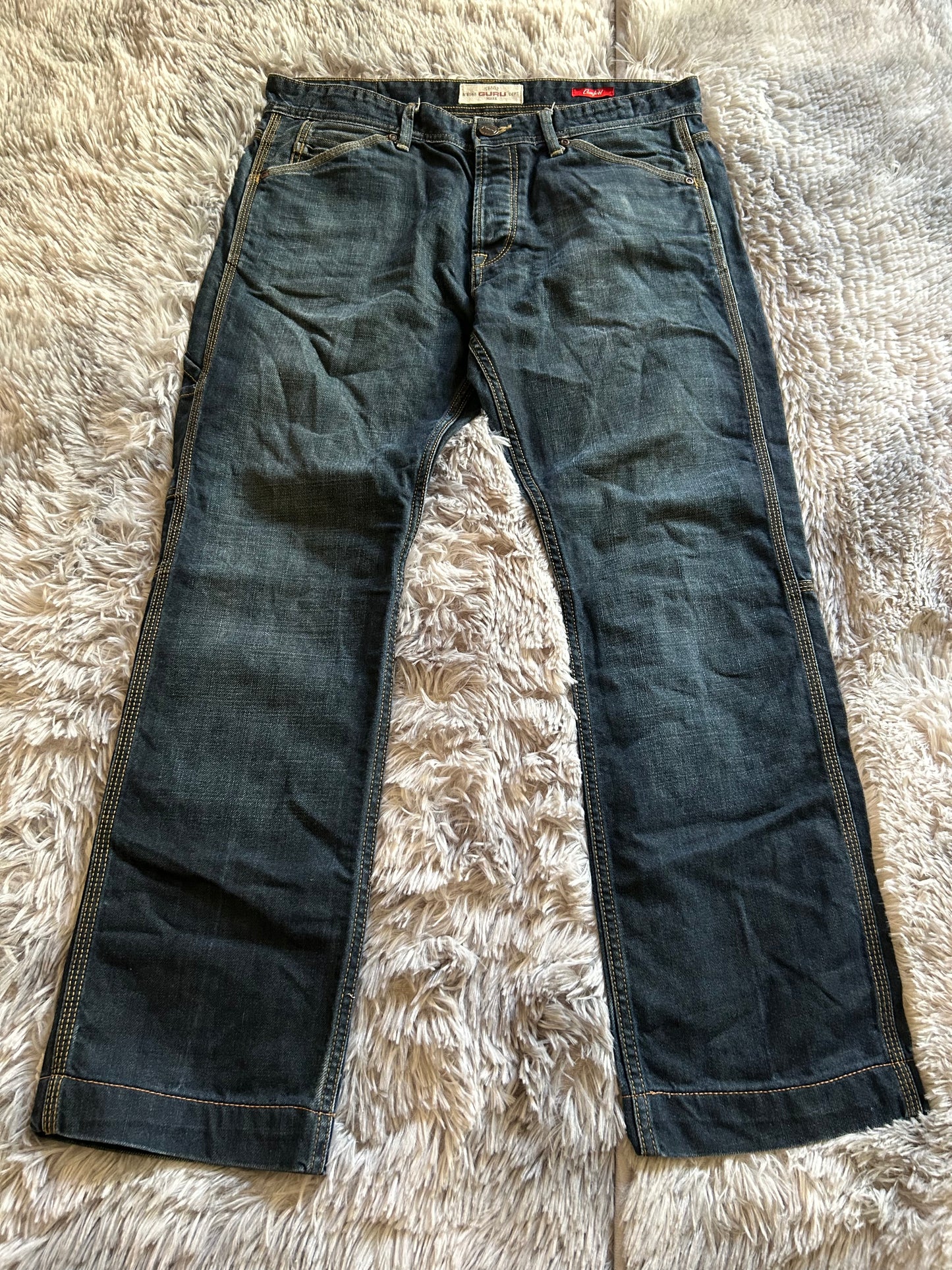 Jeans GURU uomo IT 46 (W32) Comfort Fit straight workwear vintage Y2K