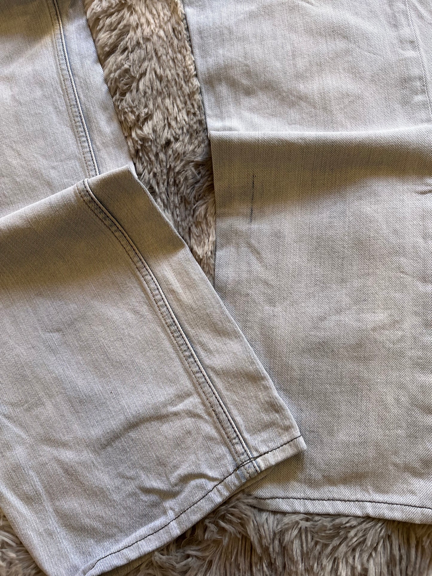 Diesel jeans Viker Uomo Taglia IT 50(W36) Fit Wide Straight Gamba Larga Azzurro Chiaro Destroyed