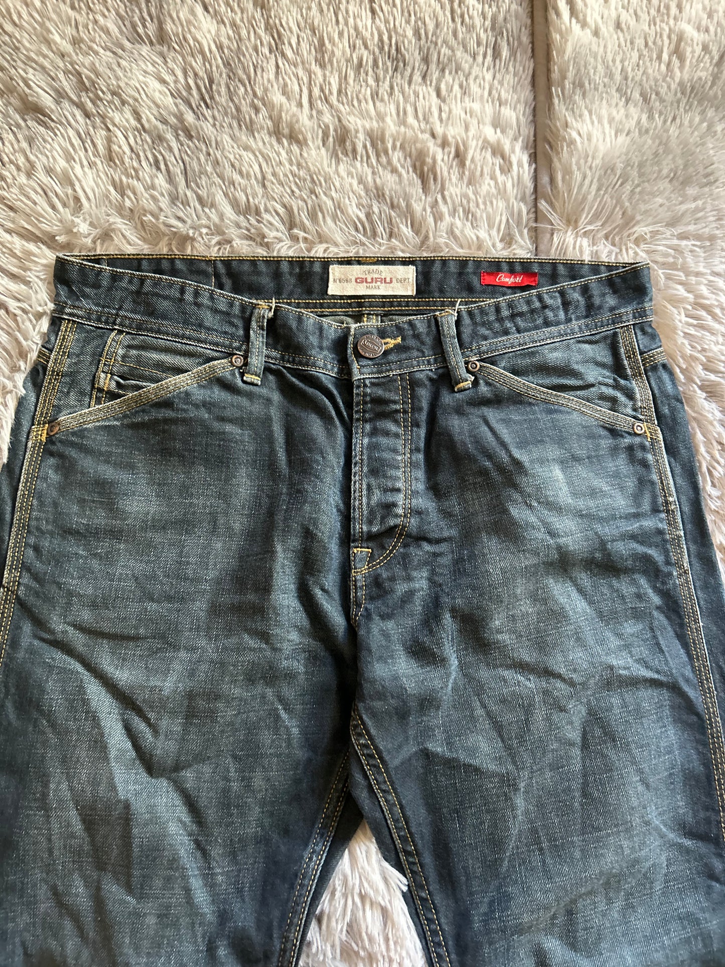 Jeans GURU uomo IT 46 (W32) Comfort Fit straight workwear vintage Y2K