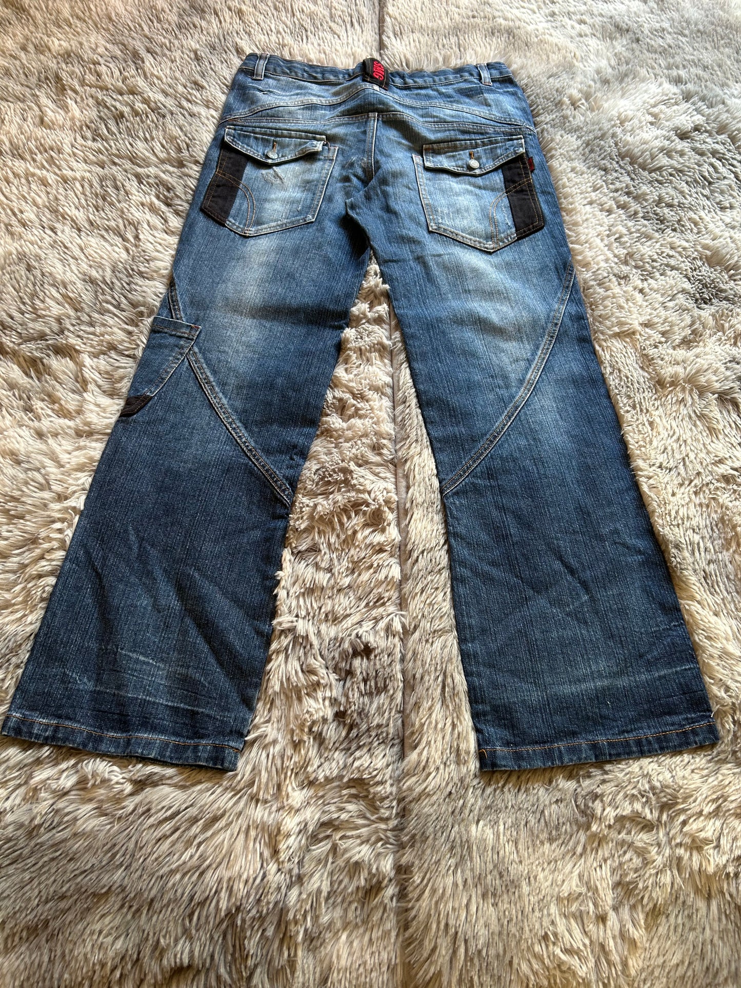 Jeans Small Gang uomo (IT 45) Y2K vintage cargo carpenter wide fit