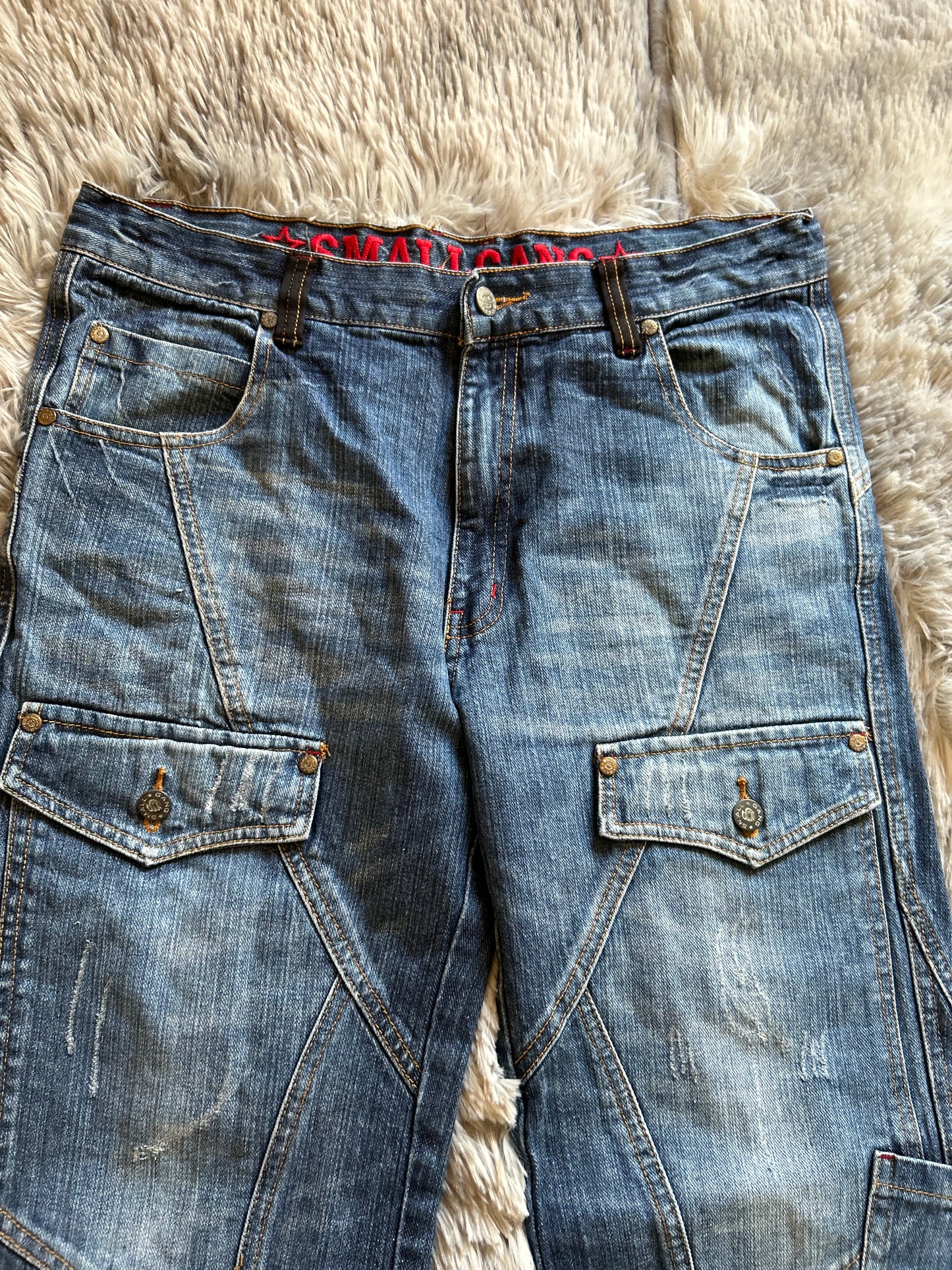 Jeans Small Gang uomo (IT 45) Y2K vintage cargo carpenter wide fit