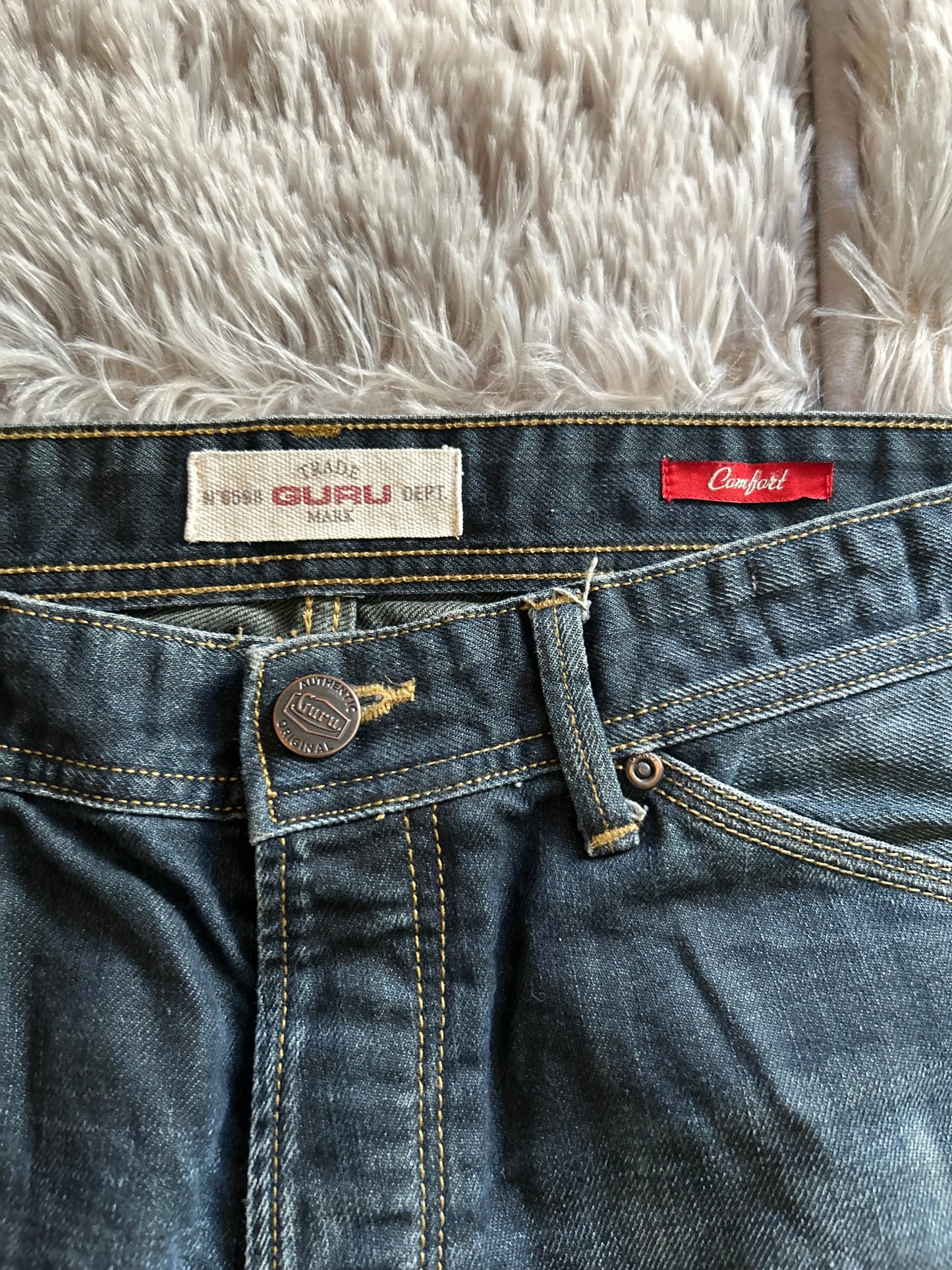 Jeans GURU uomo IT 46 (W32) Comfort Fit straight workwear vintage Y2K