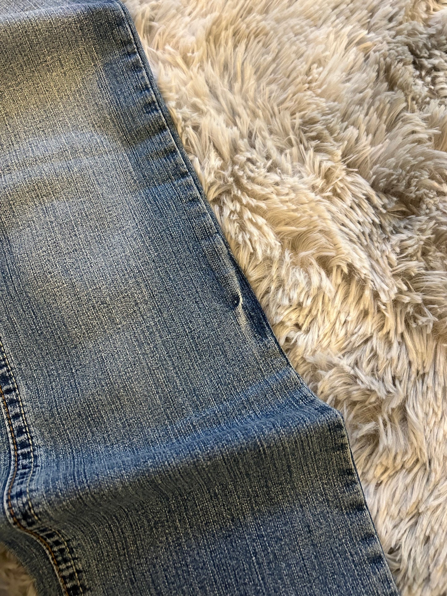 Sciapai Jeans Donna Y2K Vita Bassa Ricamato Bootcut Blu Medio (IT 36)