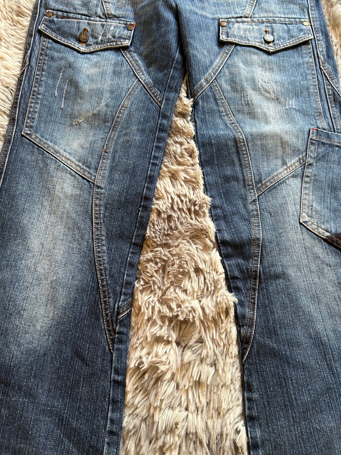 Jeans Small Gang uomo (IT 45) Y2K vintage cargo carpenter wide fit