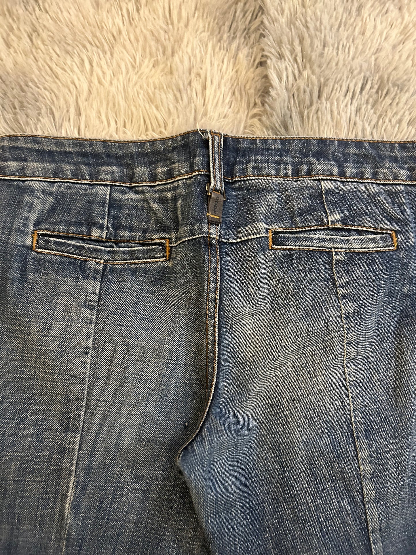 Sportmax Code donna IT 42 jeans bootcut vita bassa blu medio Y2K elegante