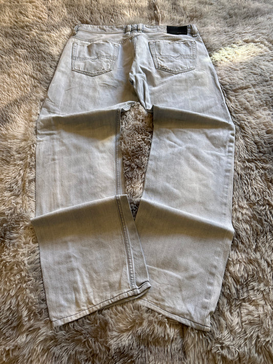 Diesel jeans Viker Uomo Taglia IT 50(W36) Fit Wide Straight Gamba Larga Azzurro Chiaro Destroyed