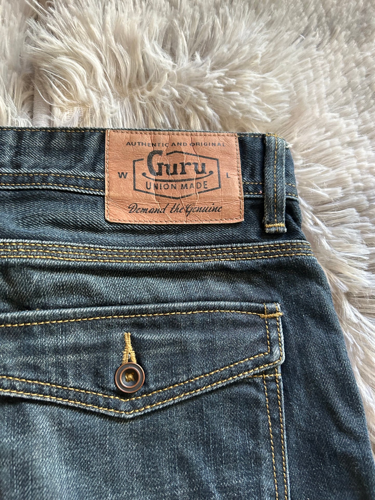 Jeans GURU uomo IT 46 (W32) Comfort Fit straight workwear vintage Y2K