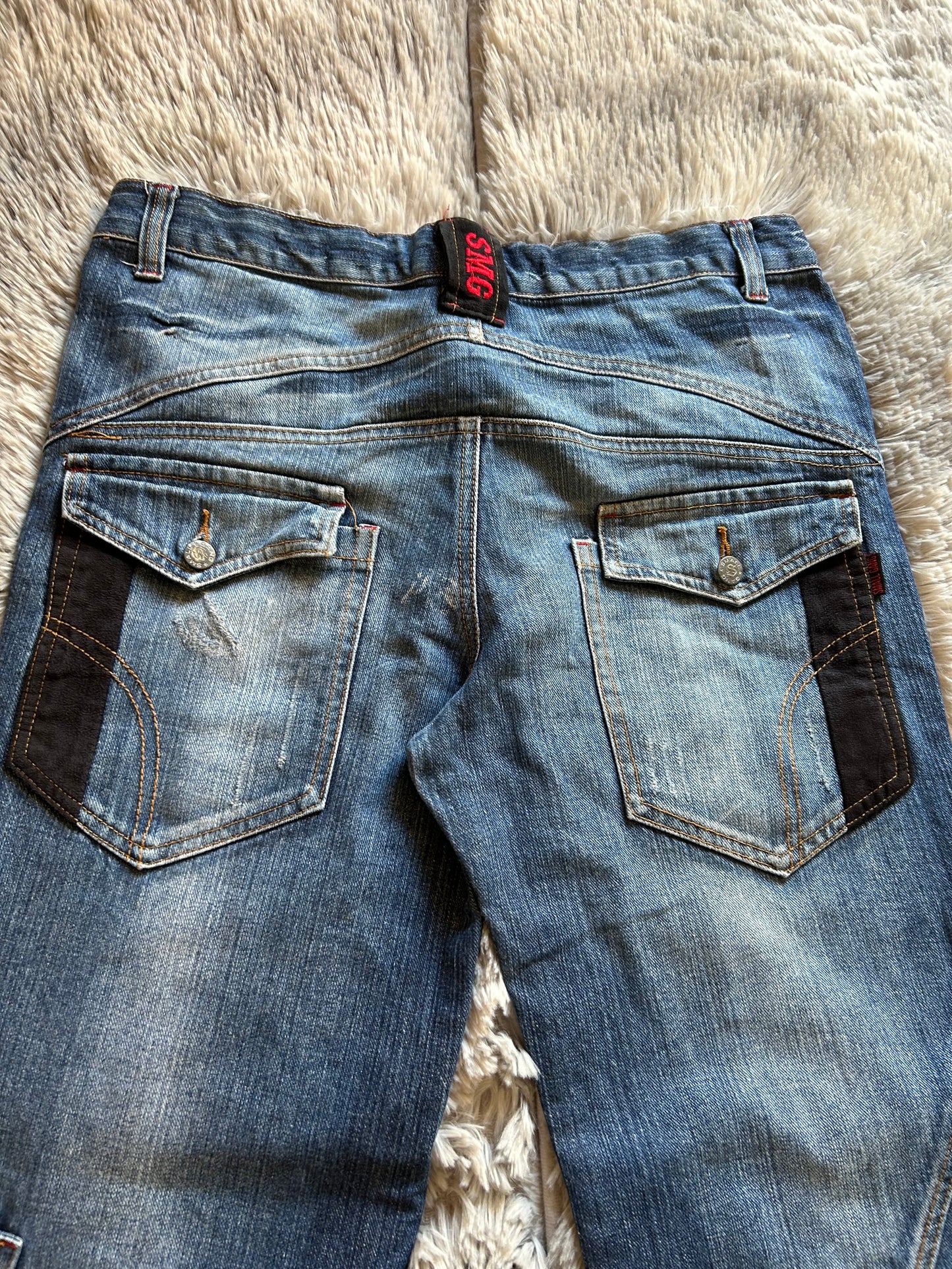 Jeans Small Gang uomo (IT 45) Y2K vintage cargo carpenter wide fit